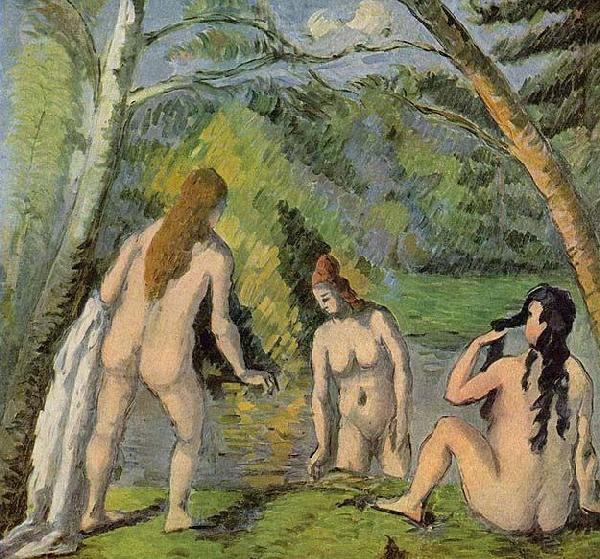 Paul Cezanne Drei badende Frauen France oil painting art